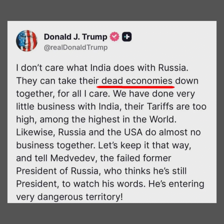 dead economy tweet by donald trump